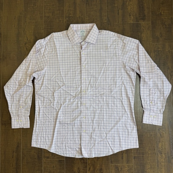 Brooks Brothers Regent Fit Non-Iron Plaid Shirt Cotton XXL - Picture 2 of 6